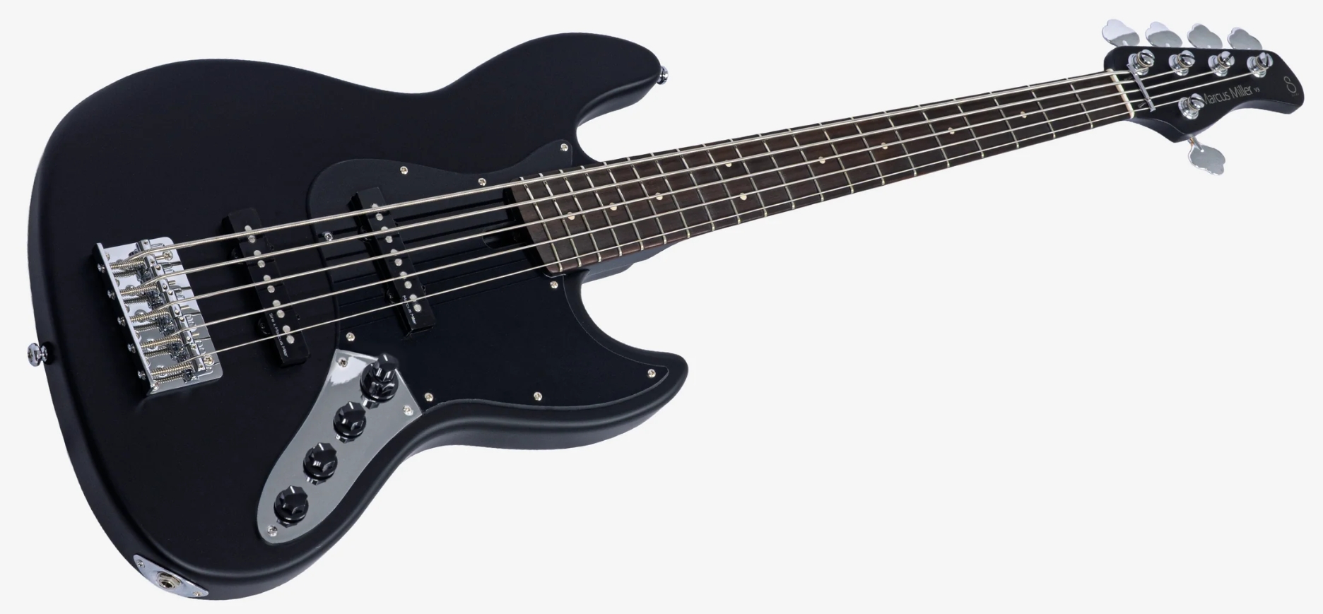 Sire Marcus Miller V3 New Gen 5st 5c Active Rw - Black Satin - Solid body elektrische bas - Variation 2