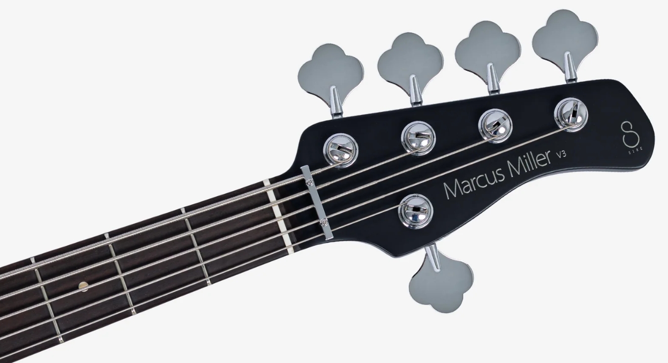 Sire Marcus Miller V3 New Gen 5st 5c Active Rw - Black Satin - Solid body elektrische bas - Variation 3