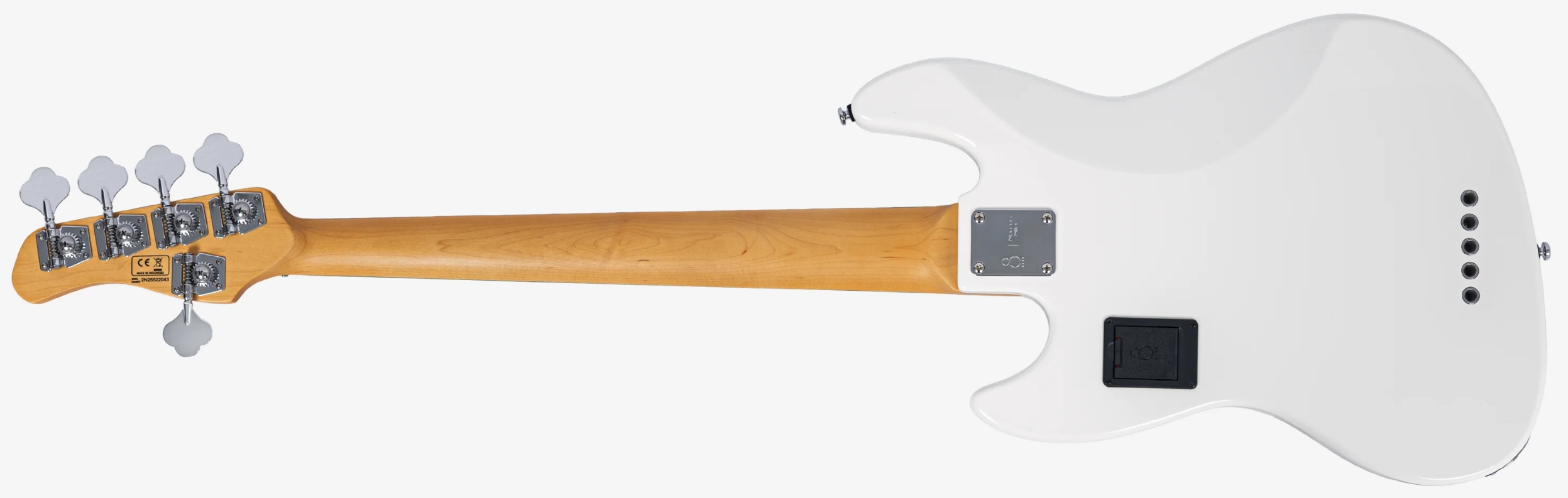 Sire Marcus Miller V3 New Gen 5st Lh 5c Gaucher Active Rw - Antique White - Solid body elektrische bas - Variation 1