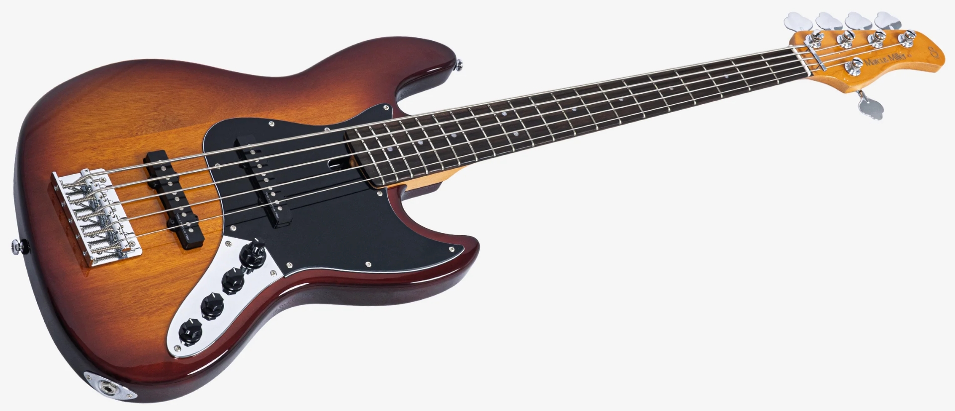 Sire Marcus Miller V3 New Gen 5st Lh 5c Gaucher Active Rw - Tobacco Sunburst Satin - Solid body elektrische bas - Variation 2