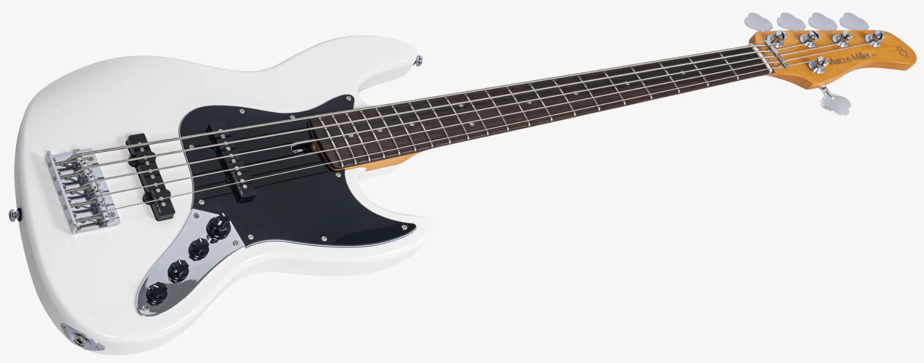 Sire Marcus Miller V3 New Gen 5st Lh 5c Gaucher Active Rw - Antique White - Solid body elektrische bas - Variation 2