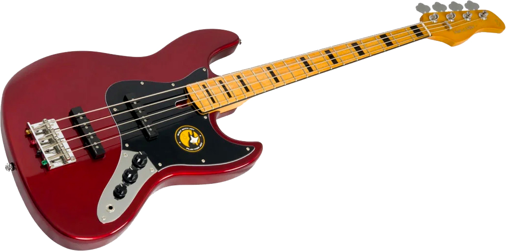 Sire Marcus Miller V5 Alder 4st Fretless Mn - Candy Apple Red - Solid body elektrische bas - Variation 2