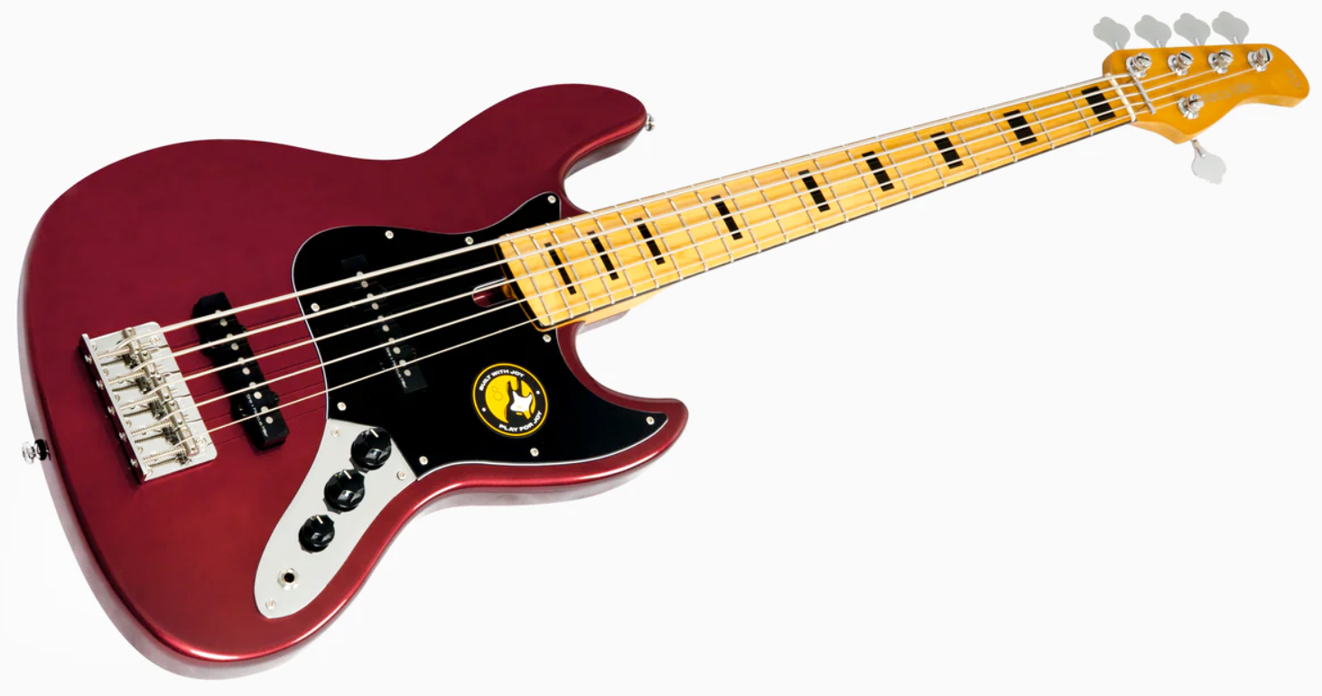 Sire Marcus Miller V5 Alder 5st 5c Mn - Candy Apple Red - Solid body elektrische bas - Variation 2