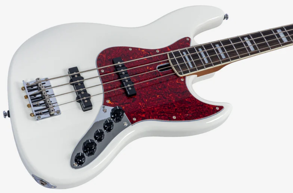 Sire Marcus Miller V7 Alder 2nd Gen 4st 4c Active Eb - Antique White - Solid body elektrische bas - Variation 2