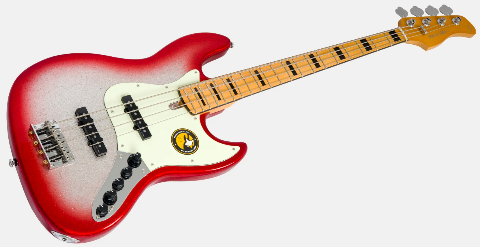 Sire Marcus Miller V7 Alder 2nd Gen 4st 4c Active Mn - Redburst Sparkle - Solid body elektrische bas - Variation 2