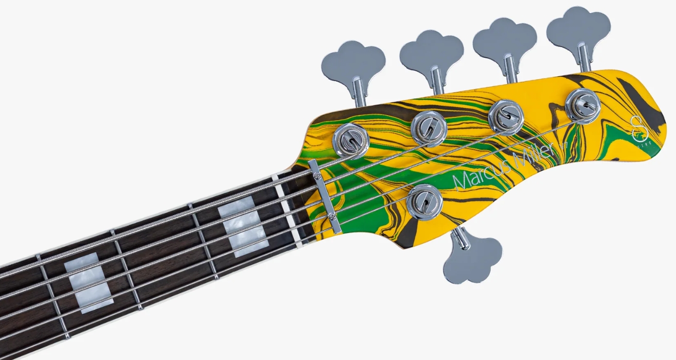 Sire Marcus Miller V7 Alder 2nd Gen 5st 5c Active Eb - Yellow Swirl - Solid body elektrische bas - Variation 3