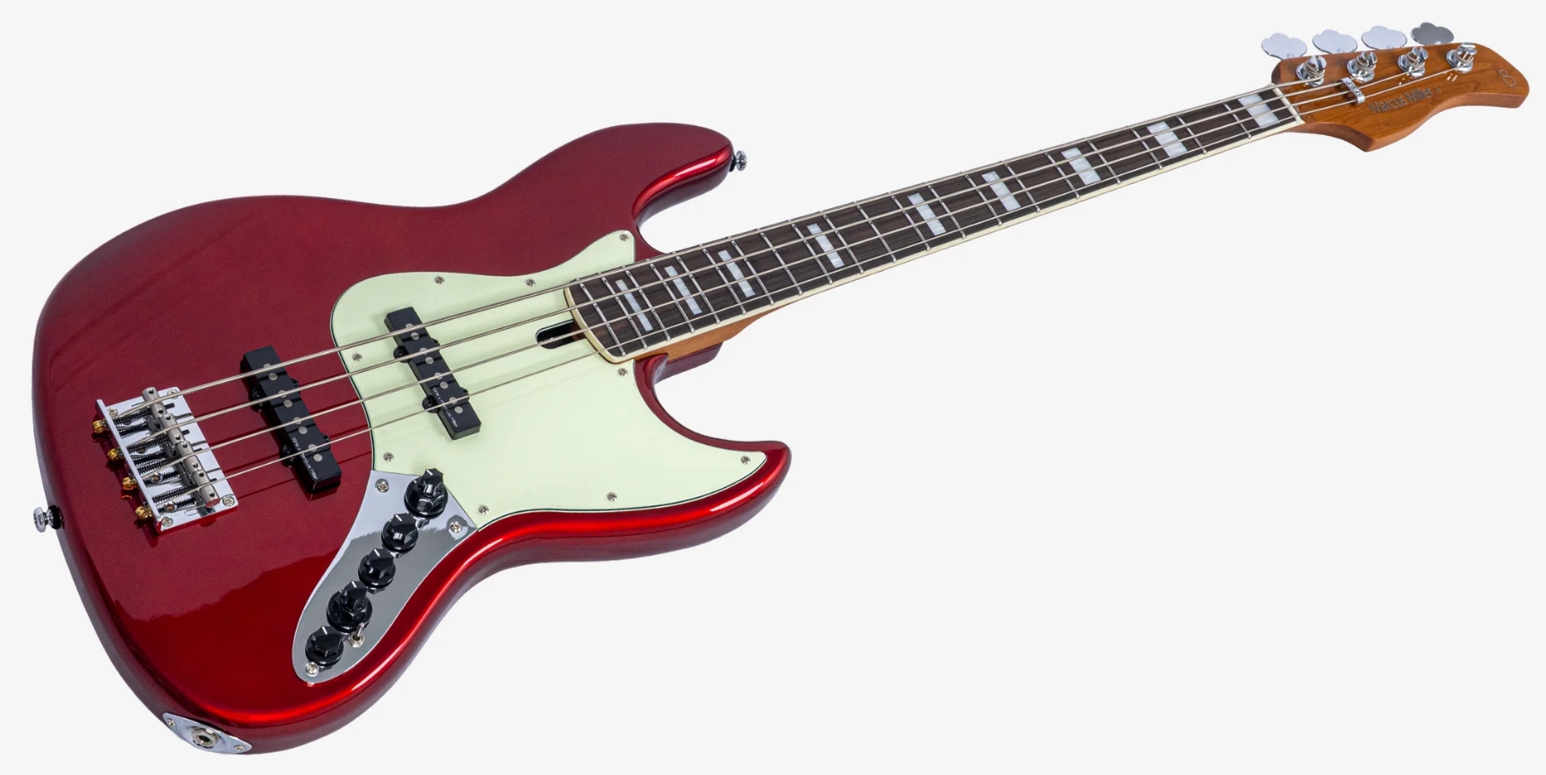 Sire Marcus Miller V7 Alder New Gen 4st Lh 4c Gaucher Active Eb - Candy Apple Red - Solid body elektrische bas - Variation 2