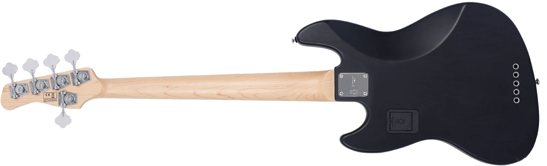 Sire Marcus Miller V7 Ash Reissue 5st 5c Active Mn - Transparent Black Satin - Solid body elektrische bas - Variation 1