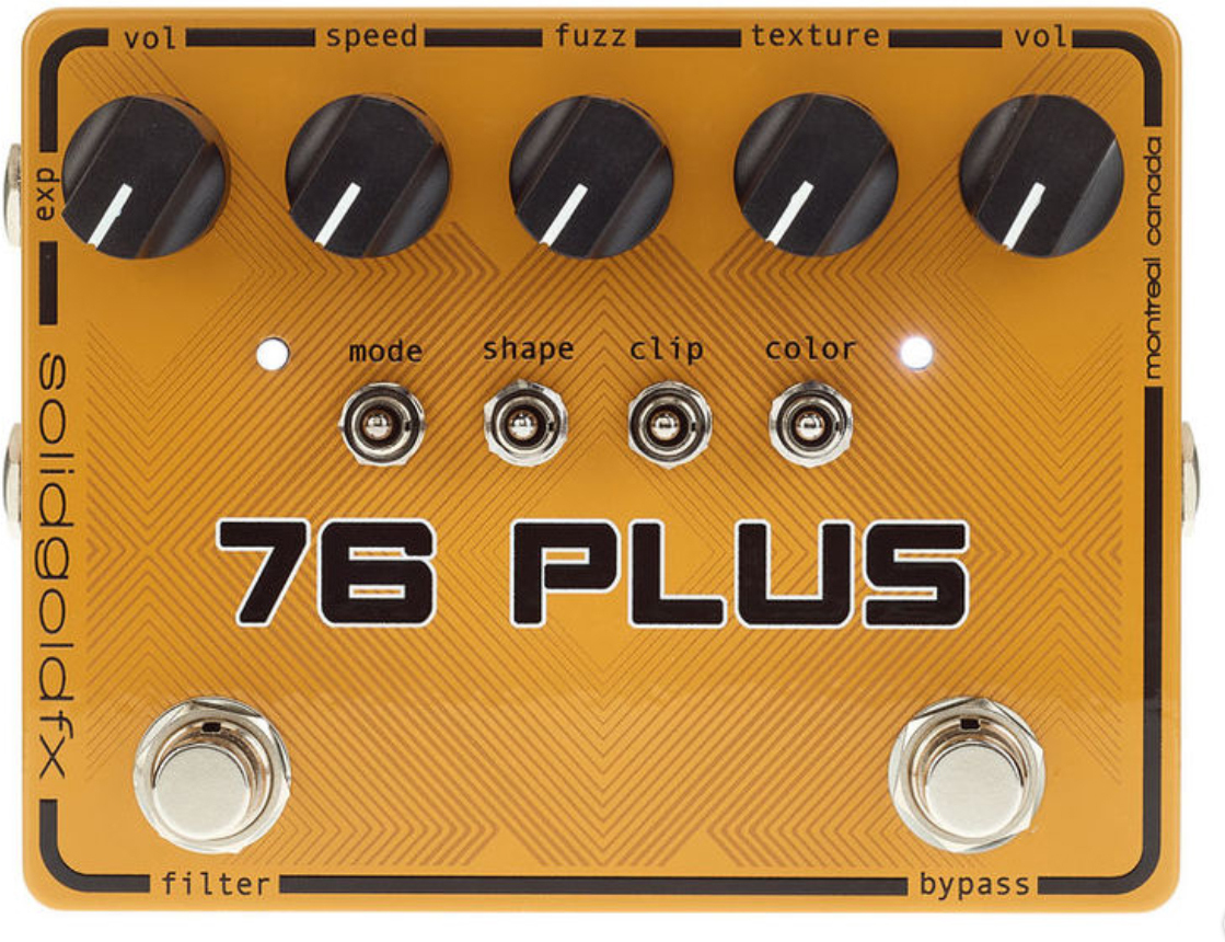 Solidgoldfx 76 Plus Octave Up Fuzz & Filter - Overdrive/Distortion/fuzz effectpedaal - Main picture