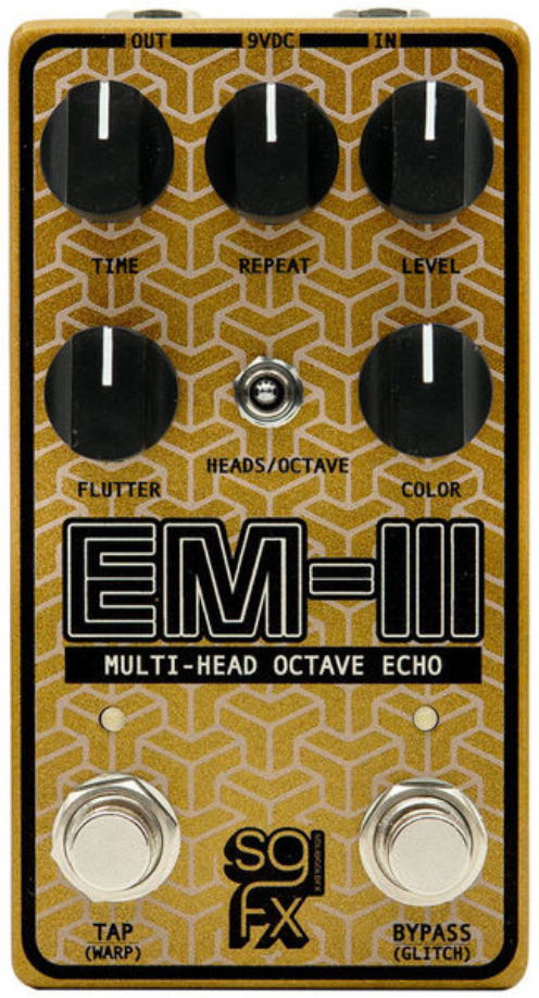 Solidgoldfx Em-iii Multi-head Octave Echo - Reverb/delay/echo effect pedaal - Main picture