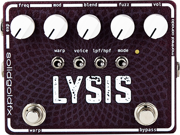 Solidgoldfx Lysis Polyphonic Octave Down Fuzz Modulator - Overdrive/Distortion/fuzz effectpedaal - Main picture