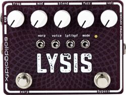 Overdrive/distortion/fuzz effectpedaal Solidgoldfx Lysis Polyphonic Octave Down Fuzz Modulator
