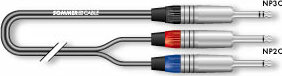 Sommer Cable Sc Onyx Jack Stereo 2 Jack Mono 1m - - Kabel - Main picture