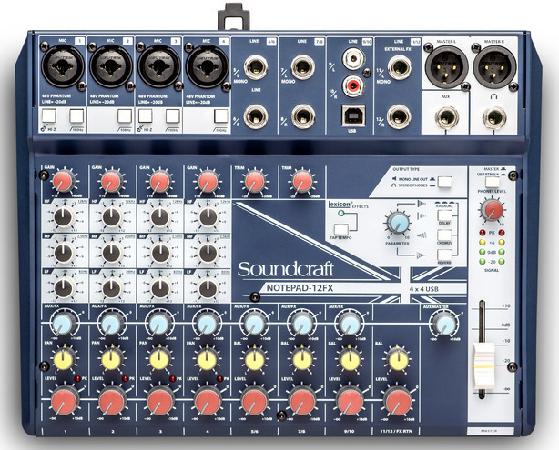 Soundcraft Notepad-12fx - Analoge Mengtafel - Main picture