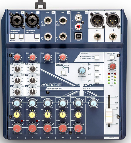 Soundcraft Notepad-8fx - - Analoge Mengtafel - Main picture