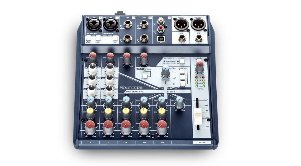 Soundcraft Notepad-8fx - - Analoge Mengtafel - Variation 1