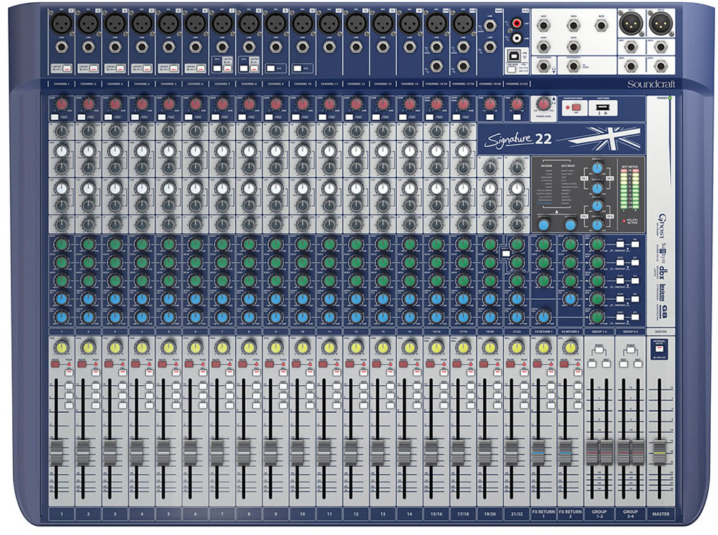 Soundcraft Signature 22 Mtk - Analoge Mengtafel - Variation 4