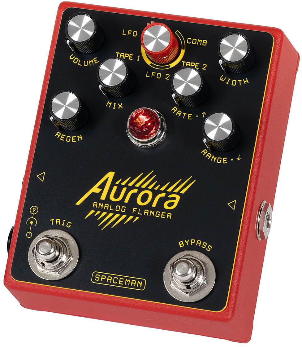 Spaceman Effects Aurora Flanger Standard - Red - Modulation/chorus/flanger/phaser en tremolo effect pedaal - Variation 1