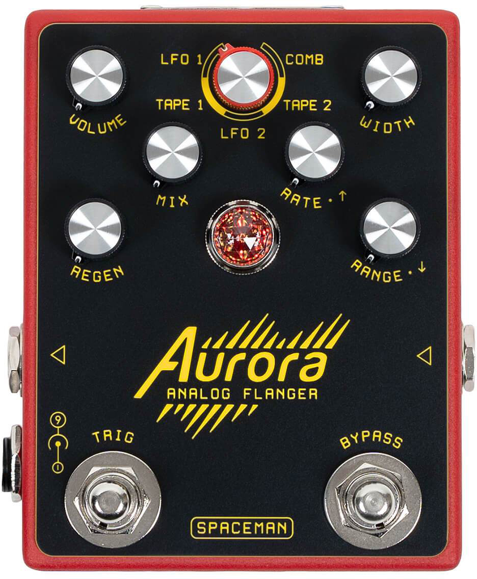 Spaceman Effects Aurora Flanger Standard - Red - Modulation/chorus/flanger/phaser en tremolo effect pedaal - Main picture