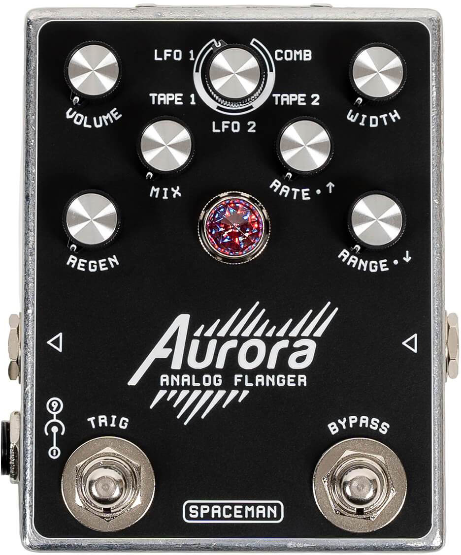 Spaceman Effects Aurora Flanger Standard - Silver - Modulation/chorus/flanger/phaser en tremolo effect pedaal - Main picture