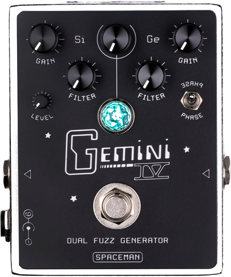 Spaceman Effects Gemini Iv Dual Fuzz Generator Ltd White - Overdrive/Distortion/fuzz effectpedaal - Main picture