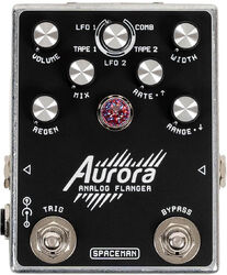 Modulation/chorus/flanger/phaser en tremolo effect pedaal Spaceman effects Aurora Flanger Standard - Silver