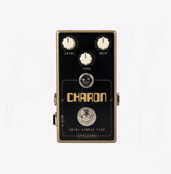 Overdrive/distortion/fuzz effectpedaal Spaceman effects CHARON SIL/GERM FUZZ GOLD