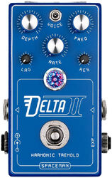 Modulation/chorus/flanger/phaser en tremolo effect pedaal Spaceman effects Delta II Harmonic Tremolo - Blue