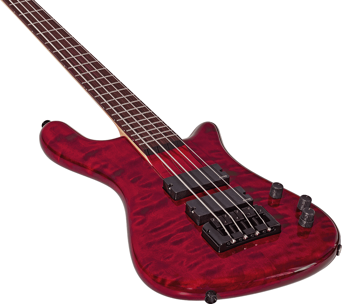 Spector Bantam 4 Diapason Court Active Emg Rw - Black Cherry - Solid body elektrische bas - Variation 2