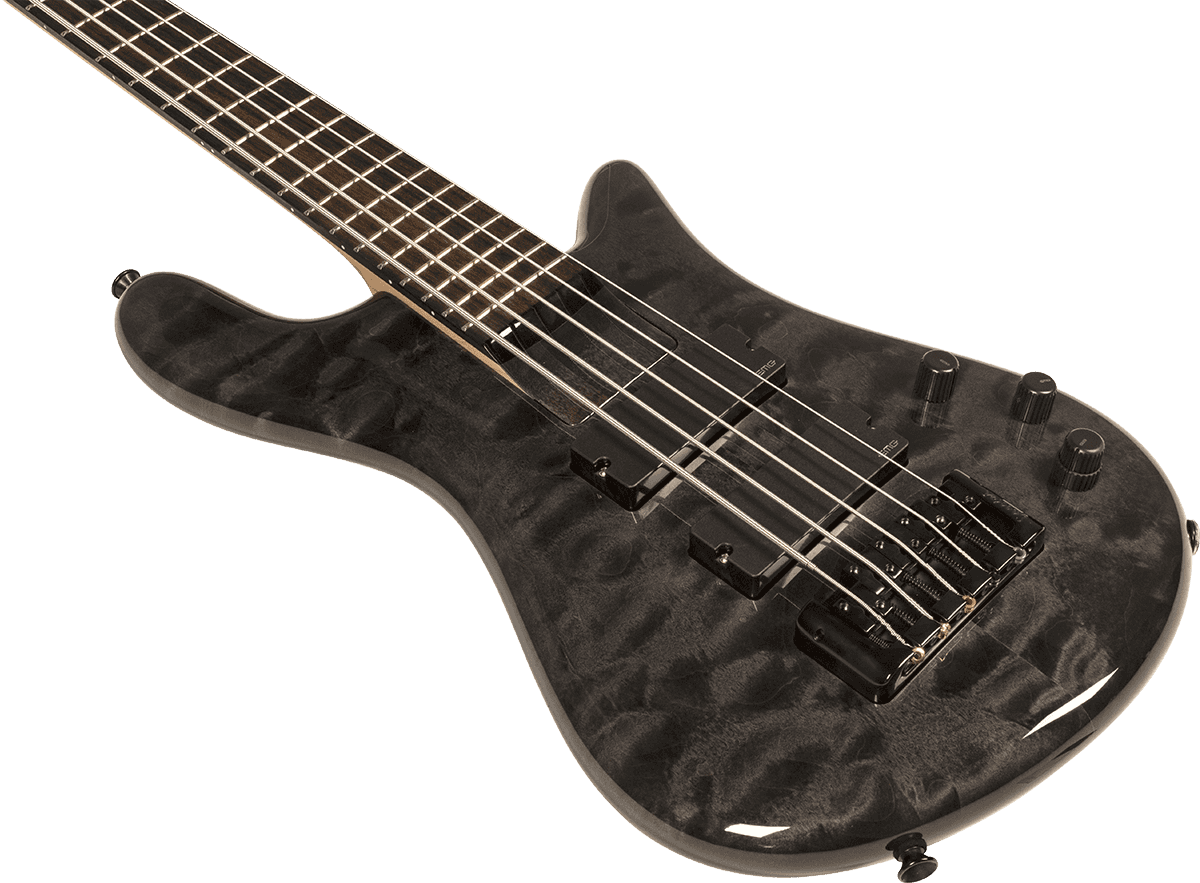 Spector Ns Bantam 5c Diapason Court Active Emg Rw - Black Stain - Solid body elektrische bas - Variation 2