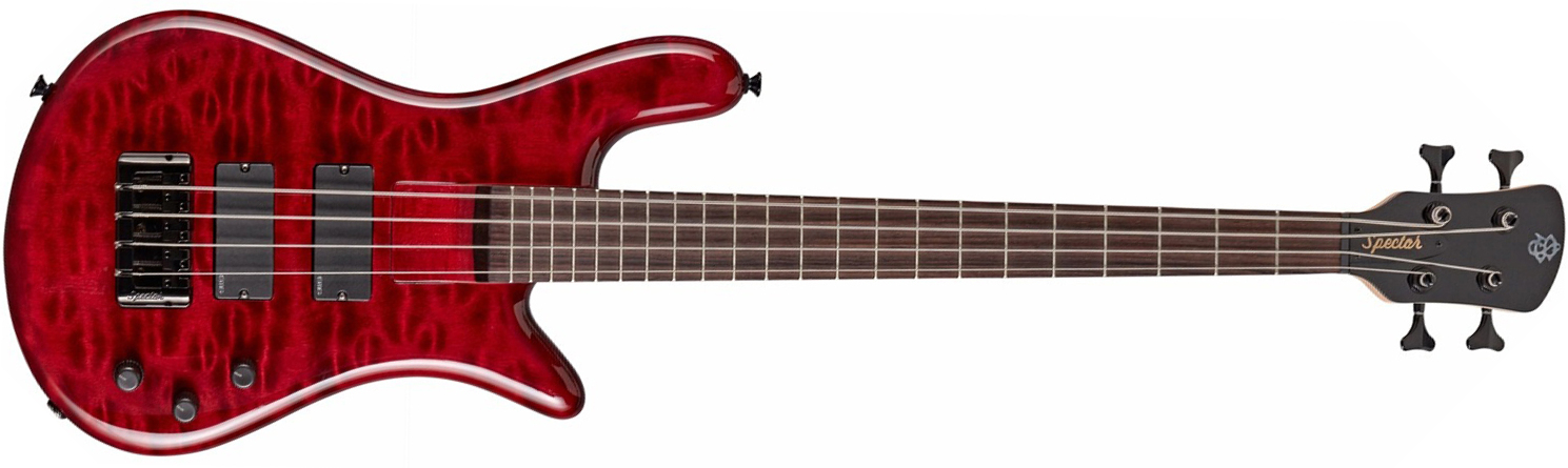 Spector Bantam 4 Diapason Court Active Emg Rw - Black Cherry - Solid body elektrische bas - Main picture