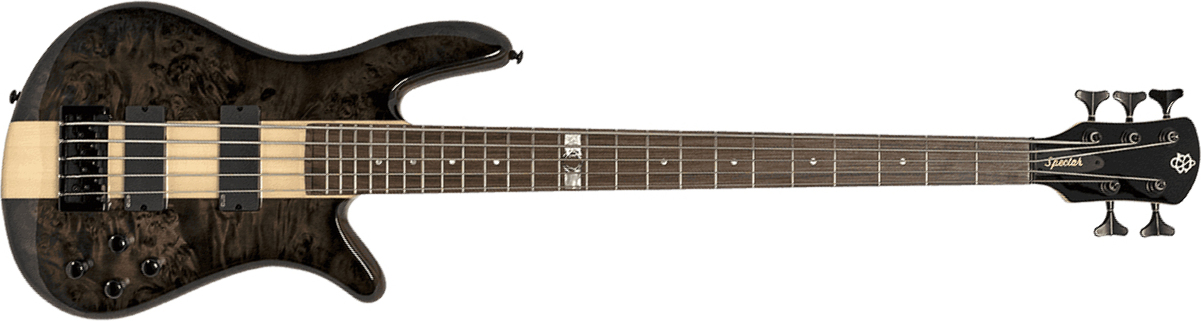 Spector Dan Briggs Ns-2000/5 Signature 5c Active Emg Pf - Black/walnut Stain - Solid body elektrische bas - Main picture