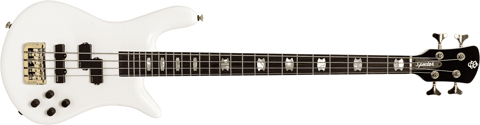 Spector Euro Serie Classic 4 Rw - Solid White Gloss - Solid body elektrische bas - Main picture