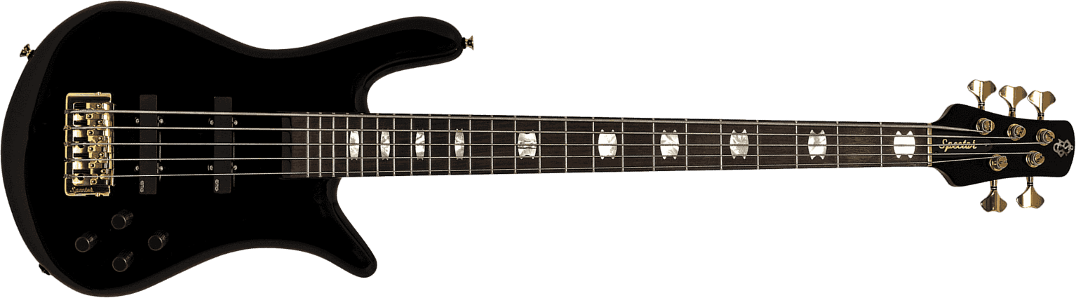 Spector Euro Serie Classic 5 Rw - Solid Black Gloss - Solid body elektrische bas - Main picture