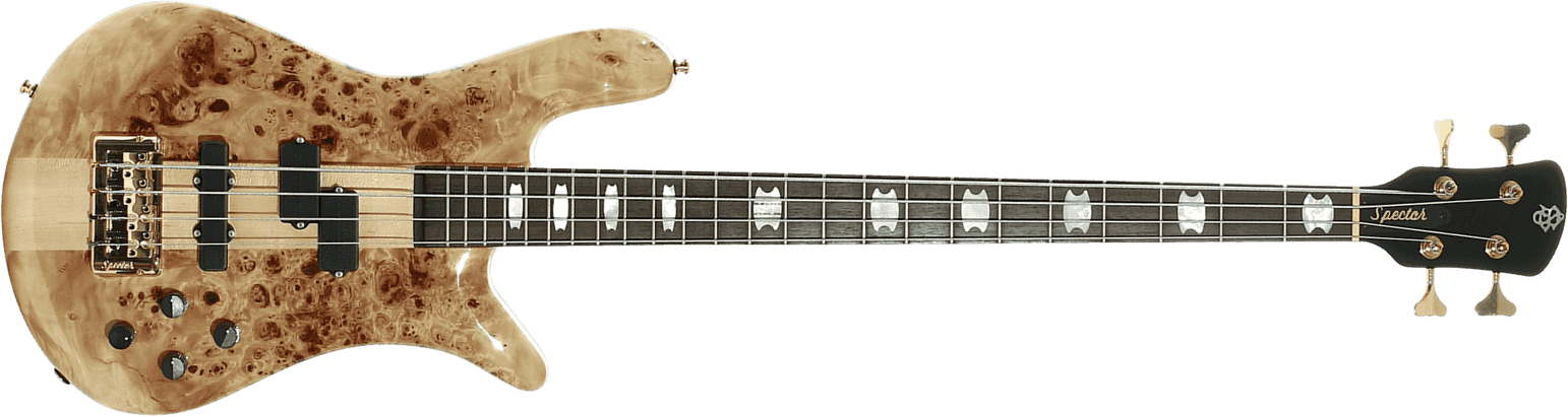 Spector Euro Serie Lx 4 Rw - Poplar Burst Natural Gloss - Solid body elektrische bas - Main picture