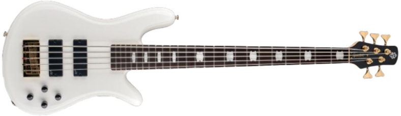 Spector Icon Ns-2 Bolt-on 5-cordes Rw - White Gloss - Solid body elektrische bas - Main picture