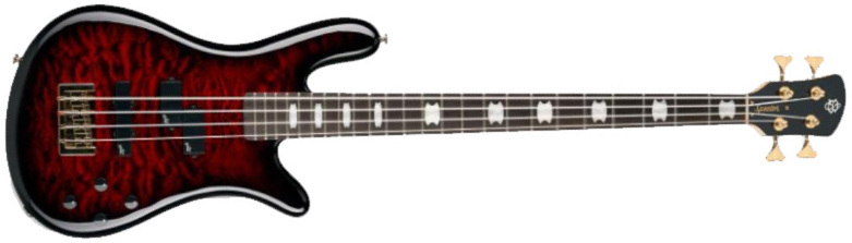 Spector Icon Ns-2 Bolt-on Rw - Black Cherry Gloss - Solid body elektrische bas - Main picture