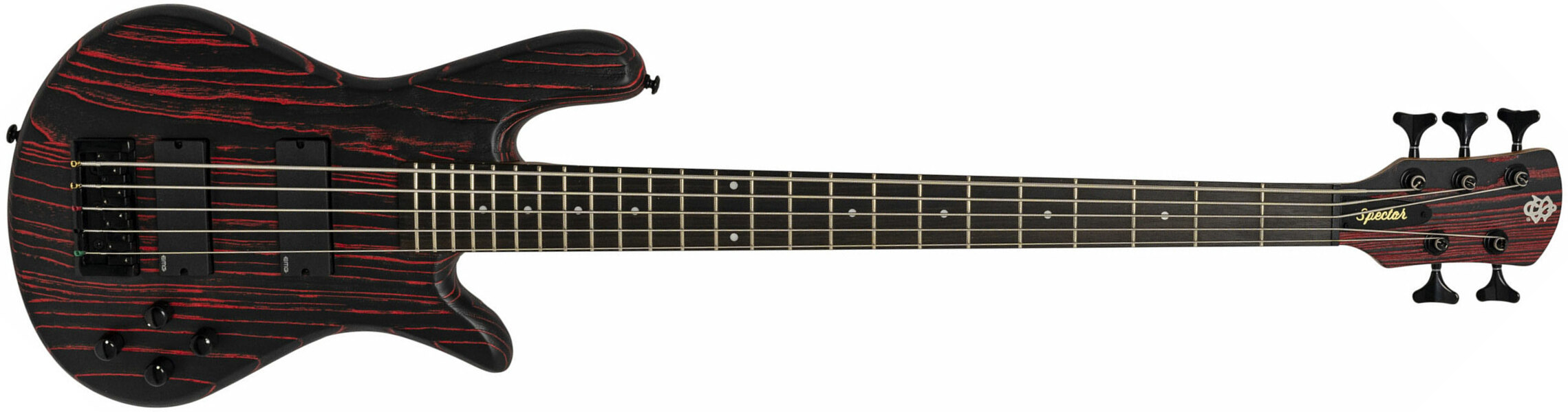 Spector Ns Pulse I 5c Active Emg Eb - Cinder Red - Solid body elektrische bas - Main picture