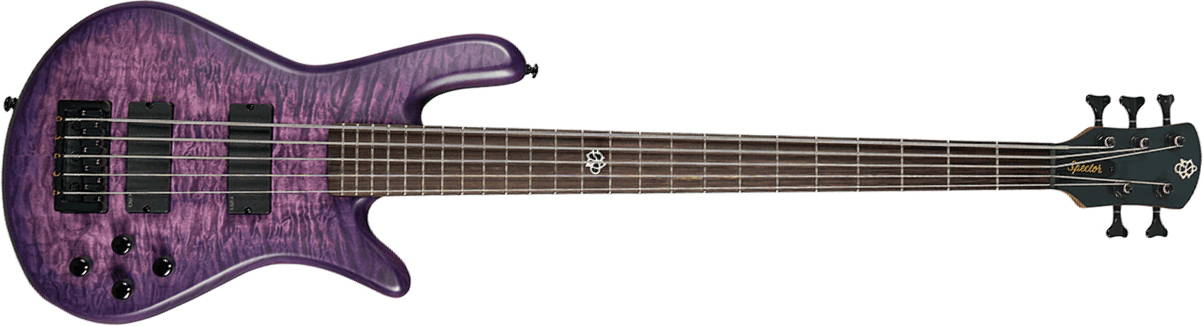 Spector Ns Pulse Ii 5c Active Emg Eb - Ultra Violet Matte - Solid body elektrische bas - Main picture