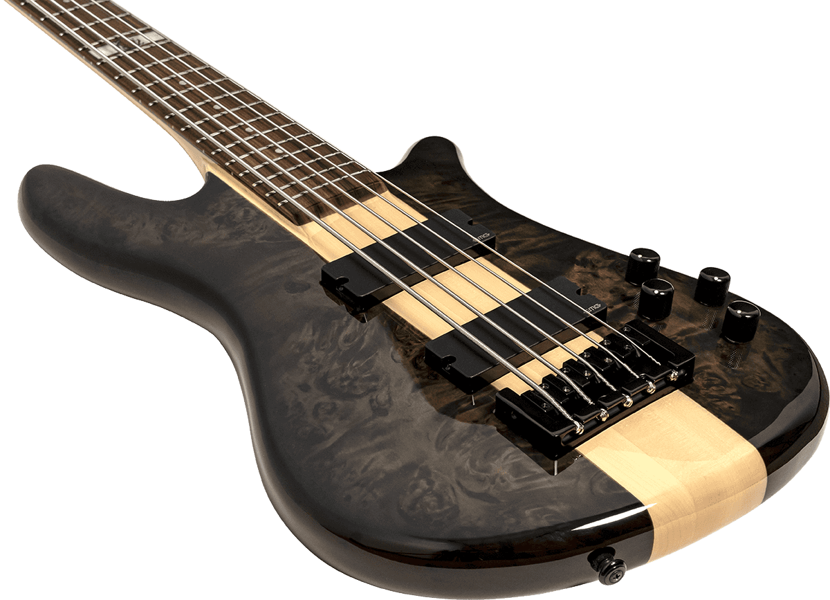 Spector Dan Briggs Ns-2000/5 Signature 5c Active Emg Pf - Black/walnut Stain - Solid body elektrische bas - Variation 2