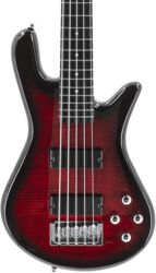 Solid body elektrische bas Spector LEGEND SERIE STANDARD 5 - Black cherry