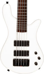Solid body elektrische bas Spector NS Bantam 5 - Solid white