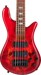 Solid body elektrische bas Spector                        NS Eurobolt 5 - Inferno red gloss