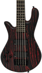 Solid body elektrische bas Spector                        NS Pulse I 5 LH - Cinder red