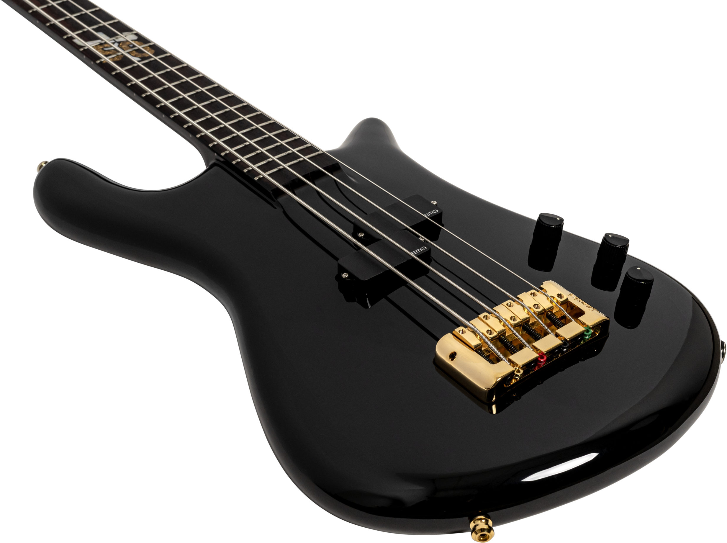 Spector Ian Hill Euro4 50th Anniversary Ltd Signature Active Emg Rw - Solid Black - Solid body elektrische bas - Variation 2