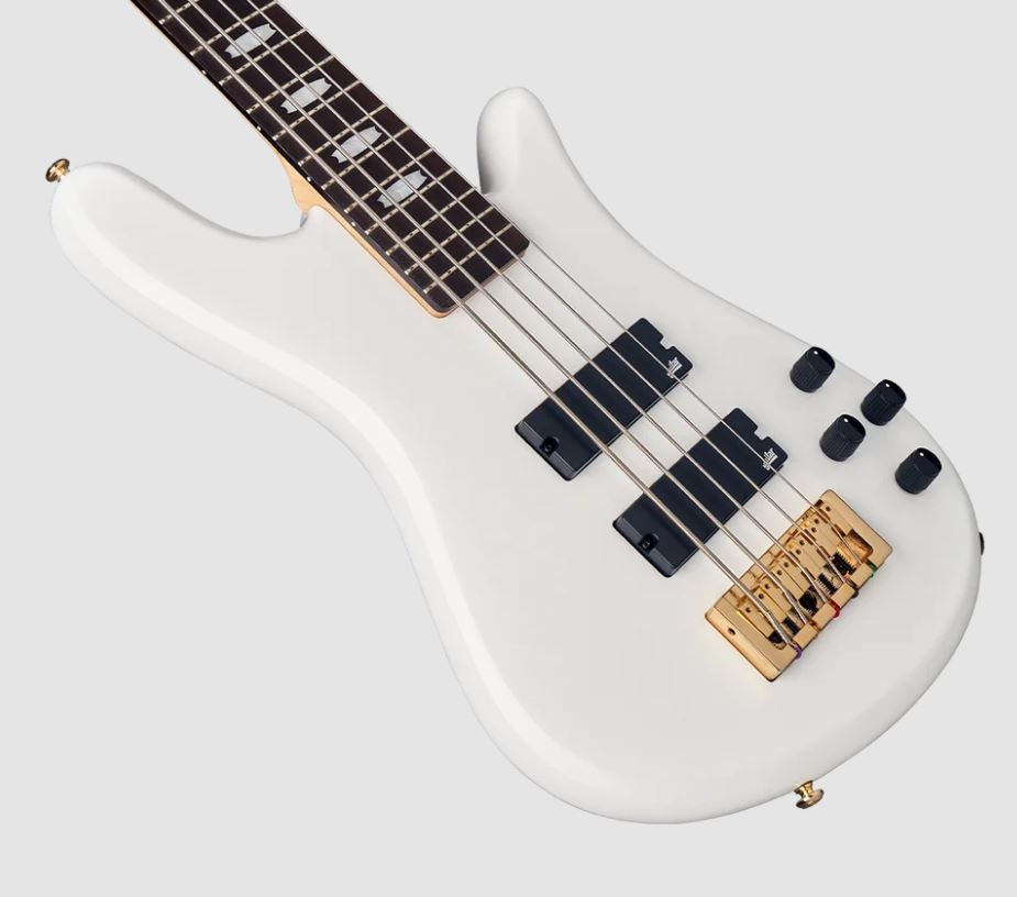 Spector Icon Ns-2 Bolt-on 5-cordes Rw - White Gloss - Solid body elektrische bas - Variation 1