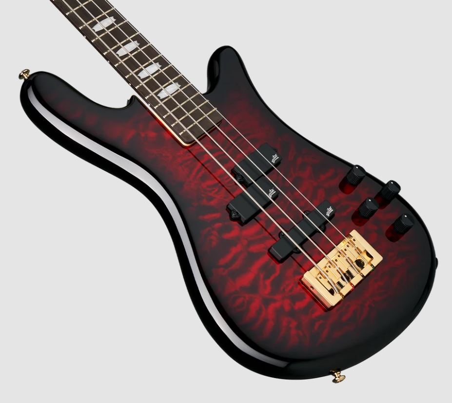 Spector Icon Ns-2 Bolt-on Rw - Black Cherry Gloss - Solid body elektrische bas - Variation 1