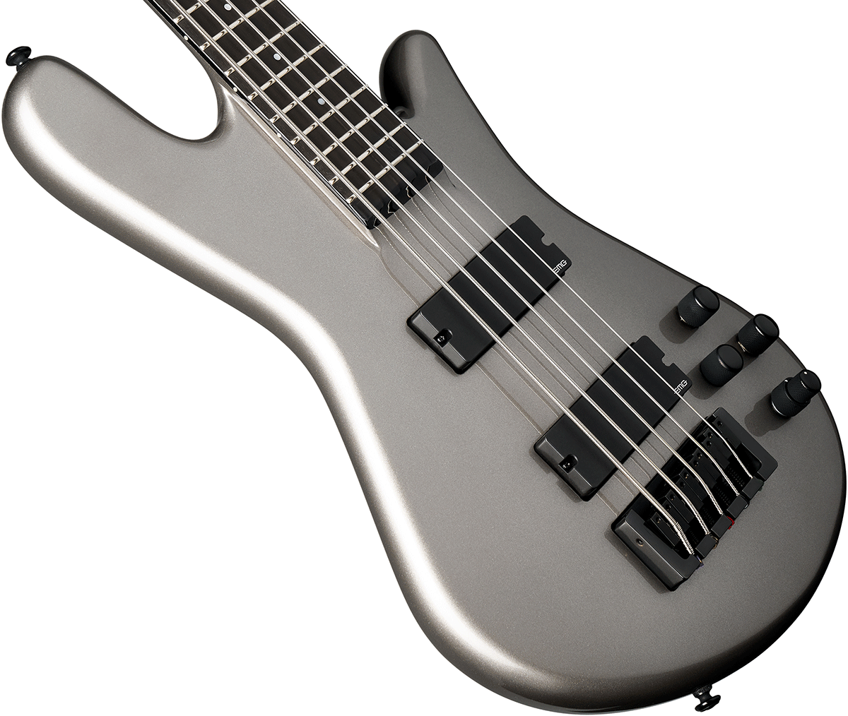 Spector Ns Ethos Hp 5 Eb - Gunmetal Grey Gloss - Solid body elektrische bas - Variation 2