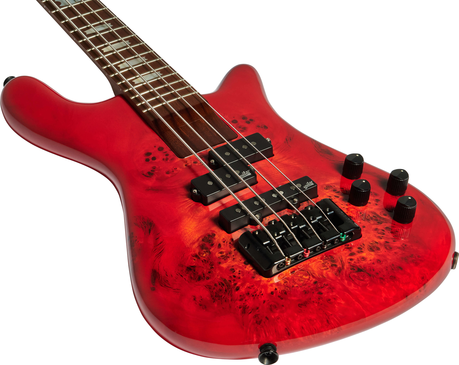 Spector Ns Eurobolt 4c Active Aguilar Mn - Inferno Red - Solid body elektrische bas - Variation 2