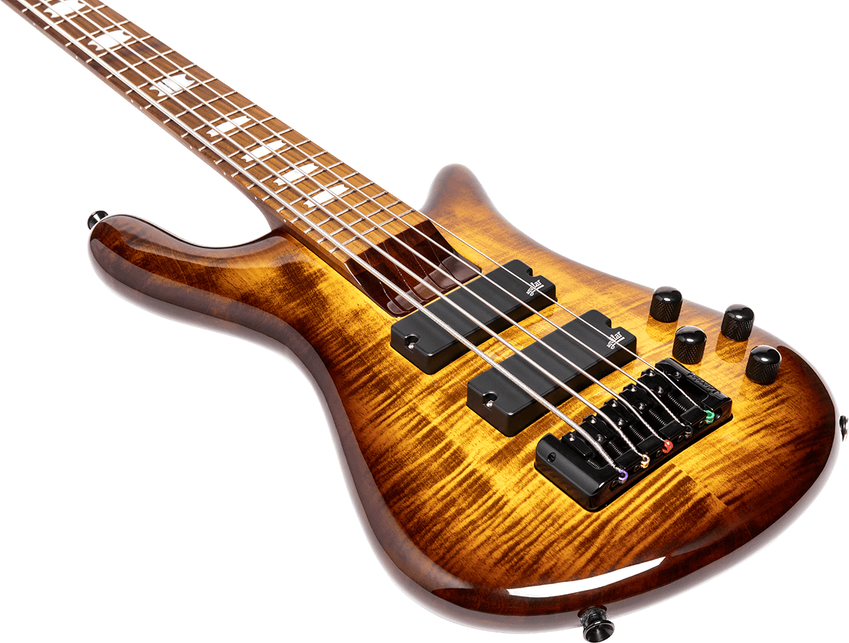 Spector Ns Eurobolt 5c Active Aguilar Mn - Tobacco Sunburst - Solid body elektrische bas - Variation 2